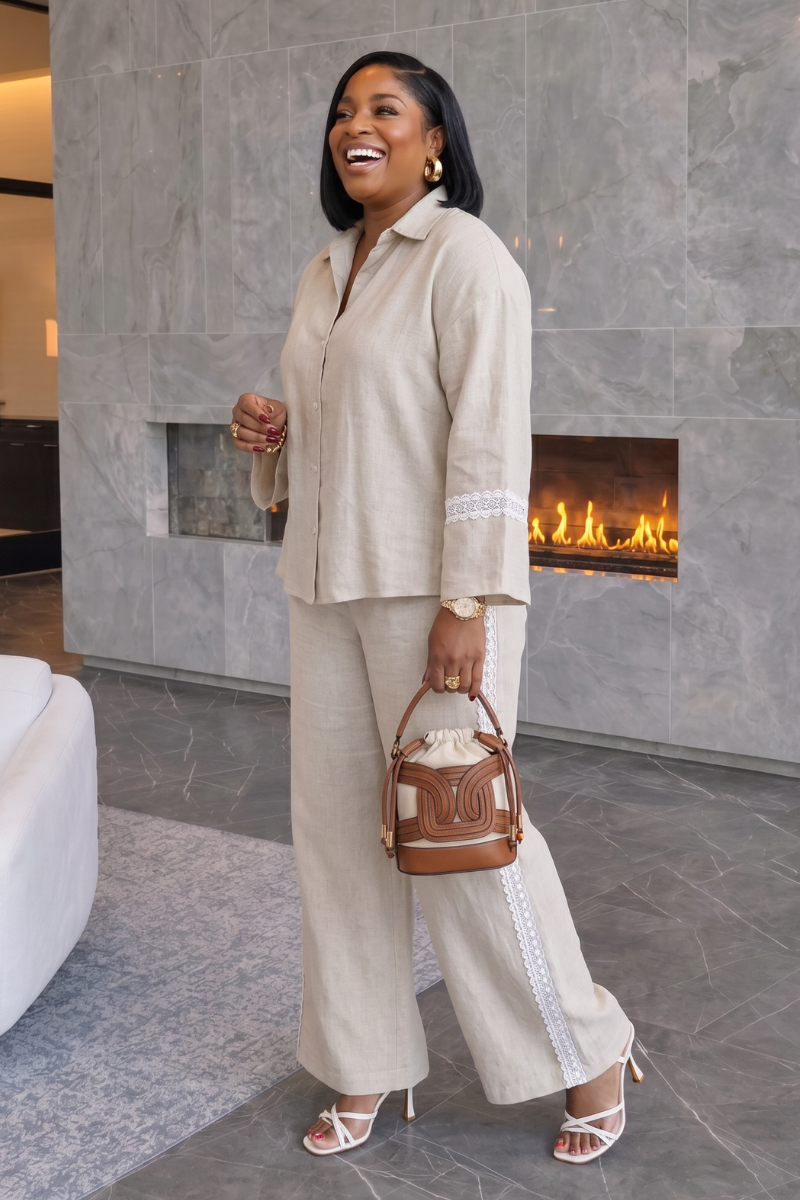 Ensemble de lin Savannah