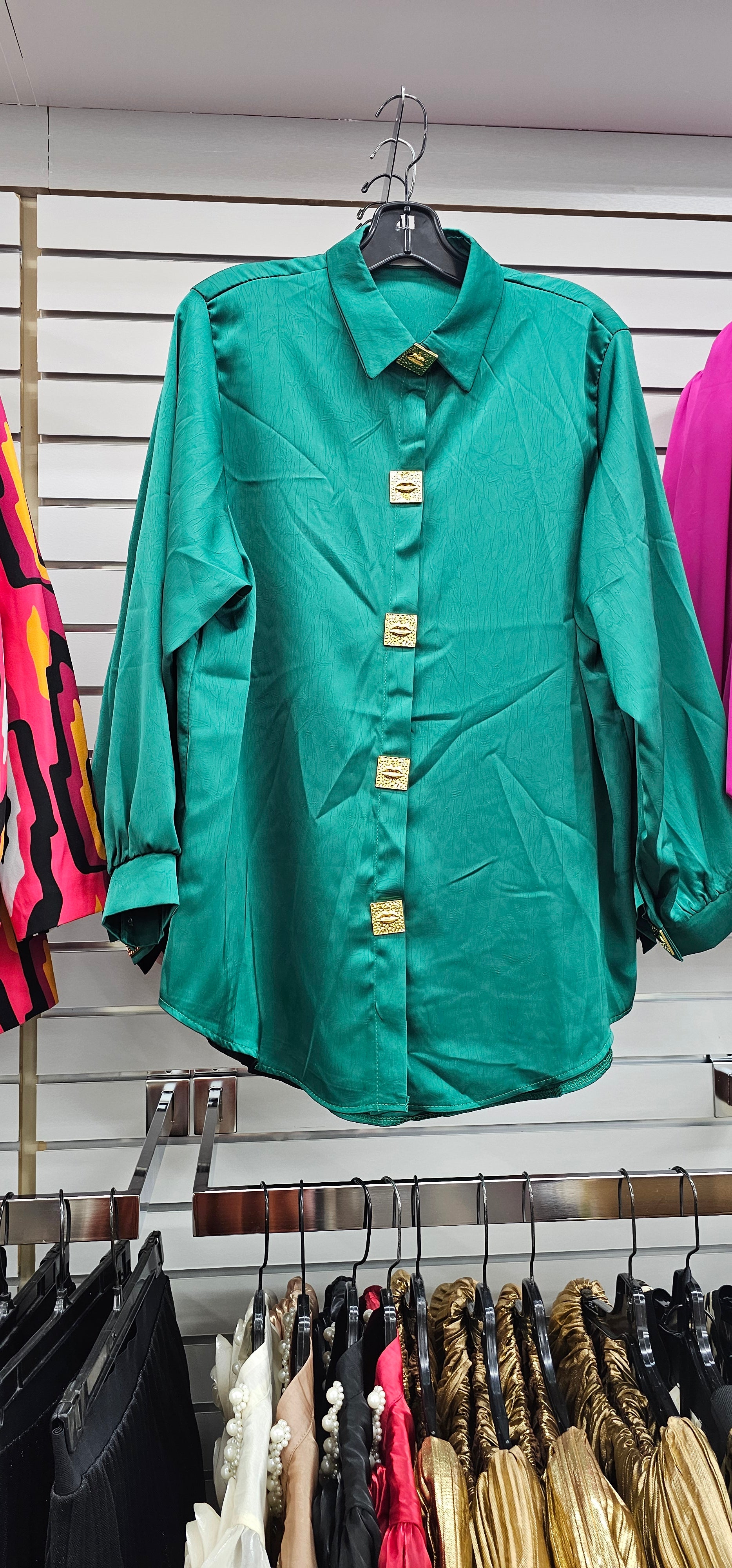 Amy Gold Button Shirt