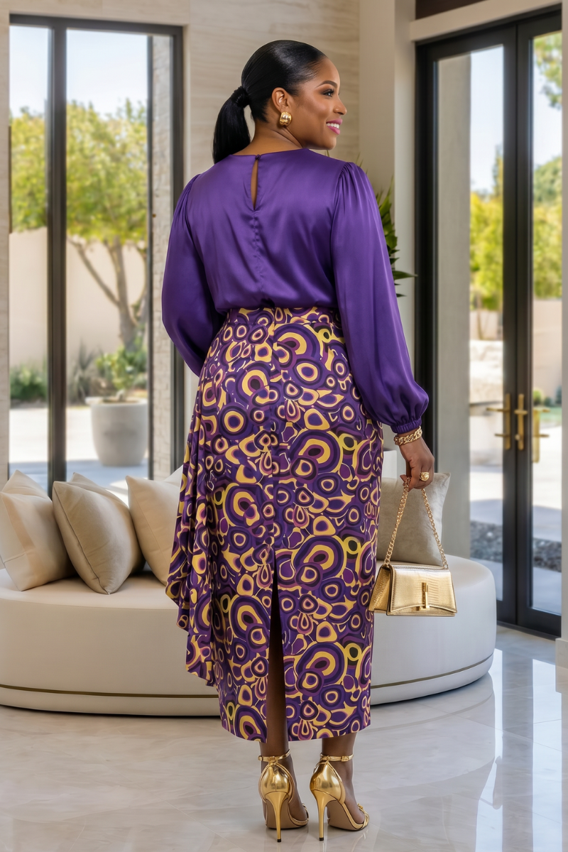 Celine Blouse & Skirt Set