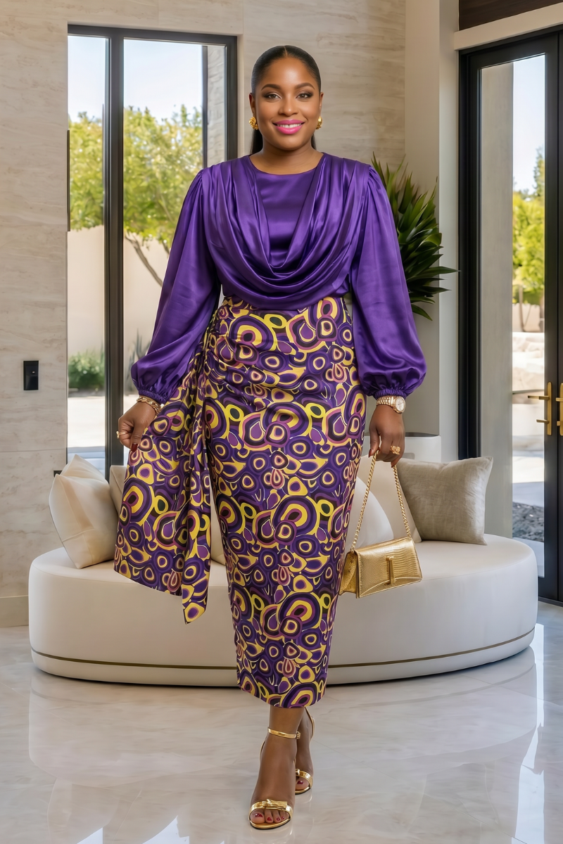 Celine Blouse & Skirt Set