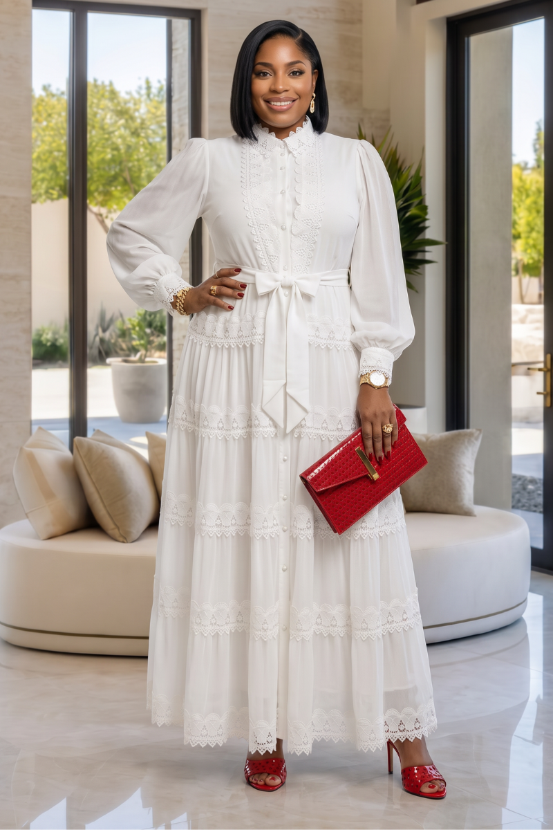 Collete Dress - White