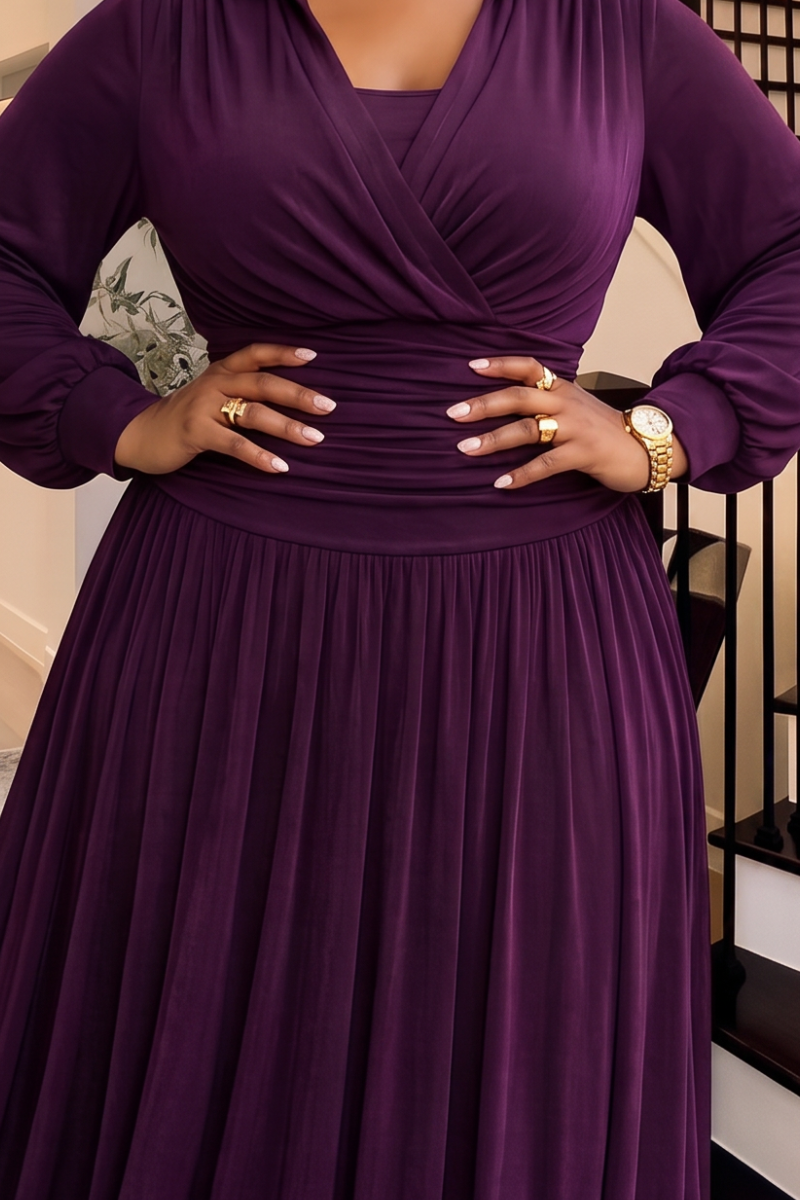 Lyra Plum Dress