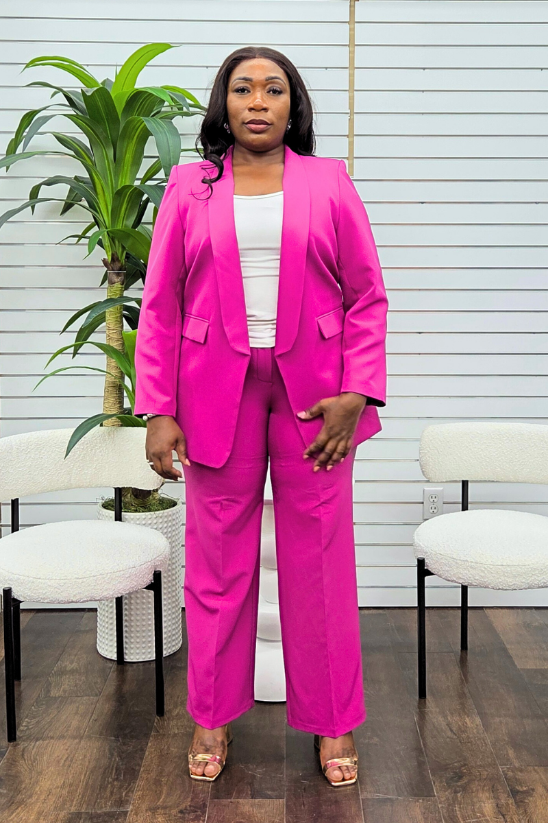 Oprah Pink Blazer Set