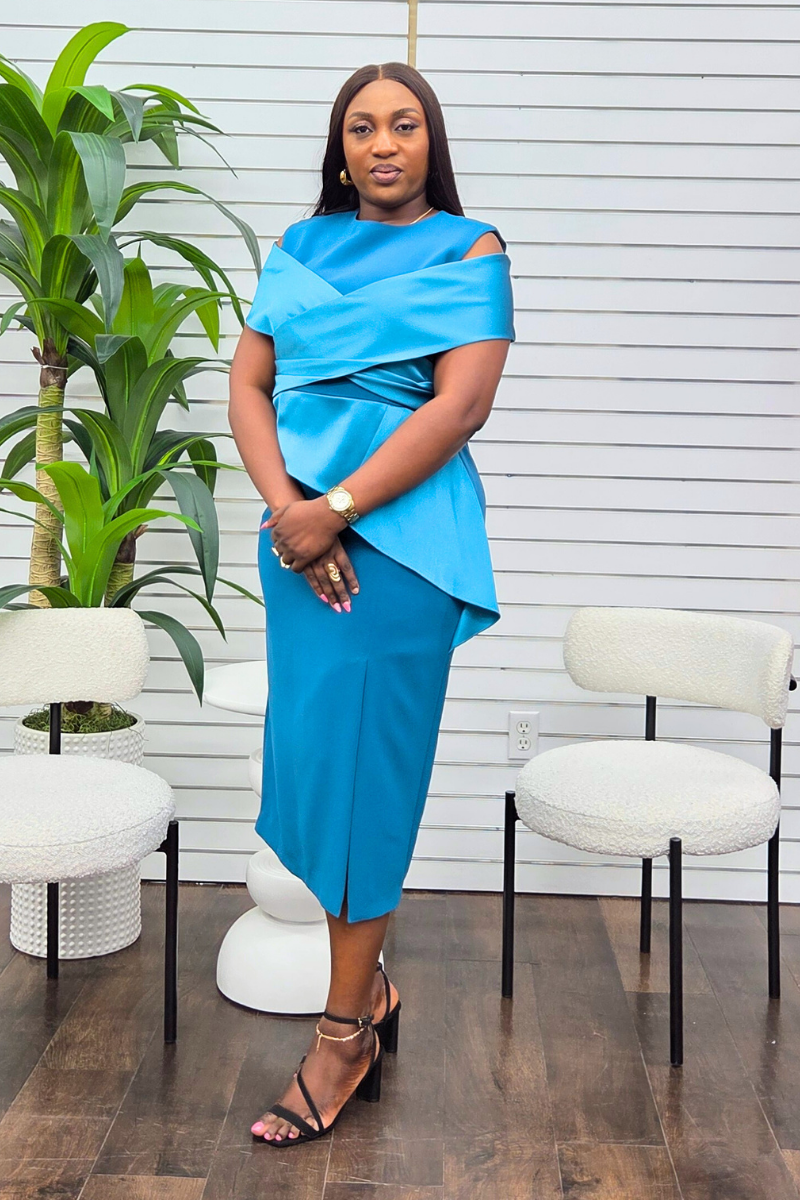 Monroe Teal Blue Dress