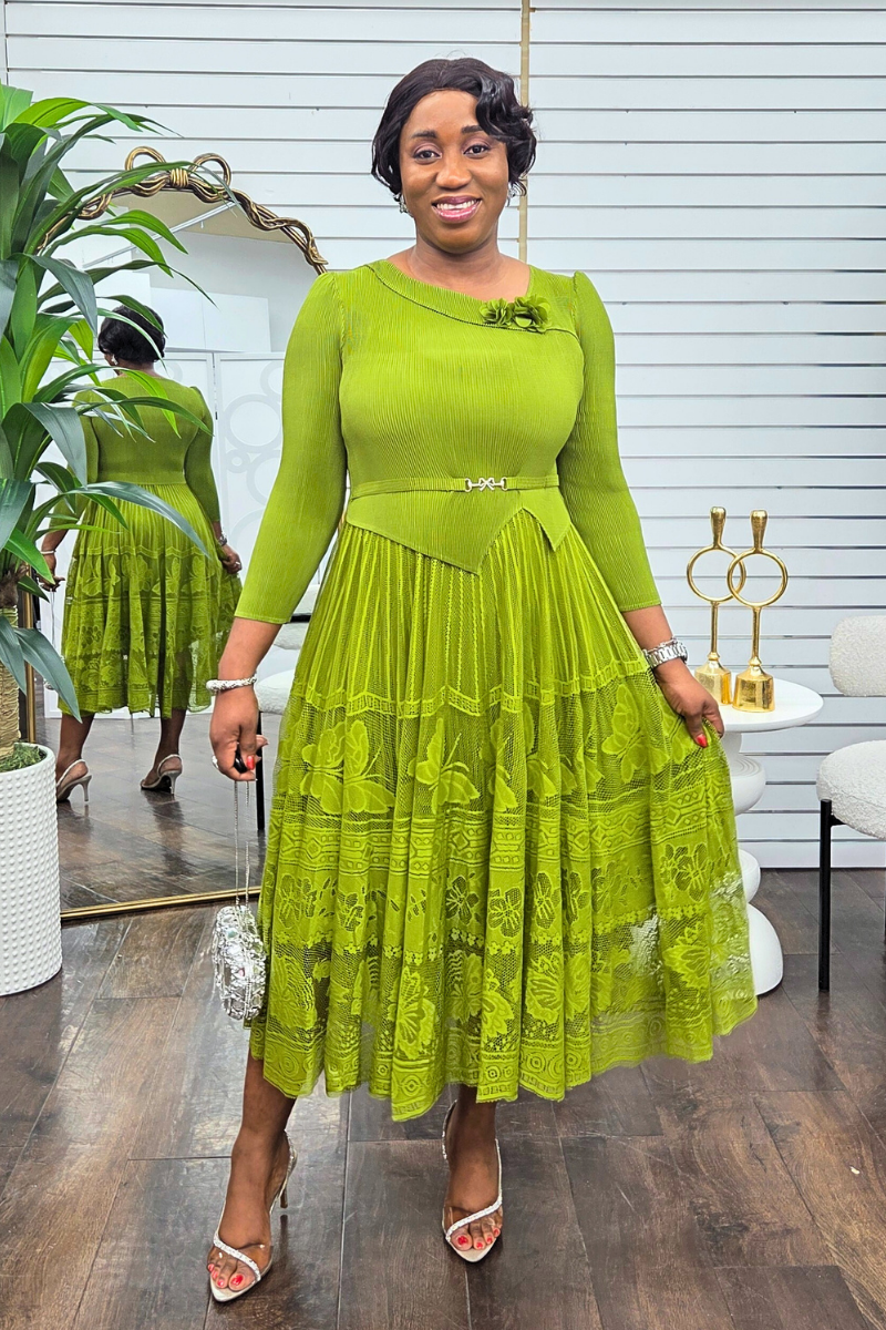 Eleora Dress - Green