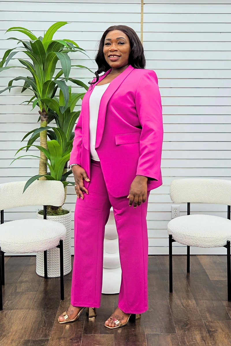 Oprah Pink Blazer Set