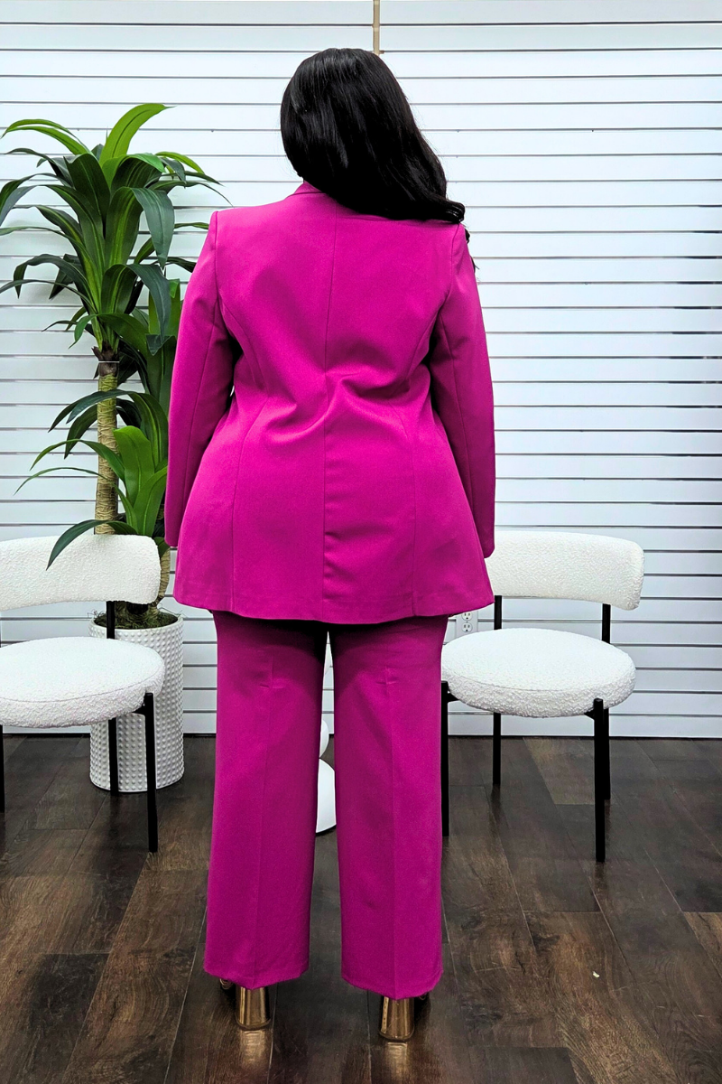 Oprah Pink Blazer Set