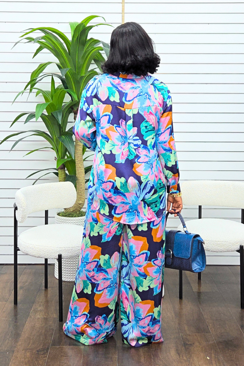 Elowen Pant Set - Blue