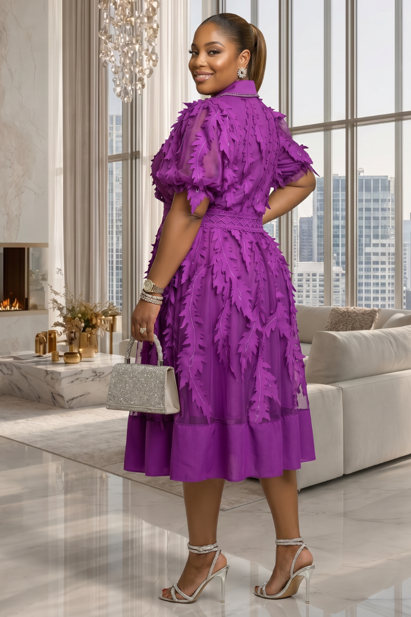 Gina Dress - Purple