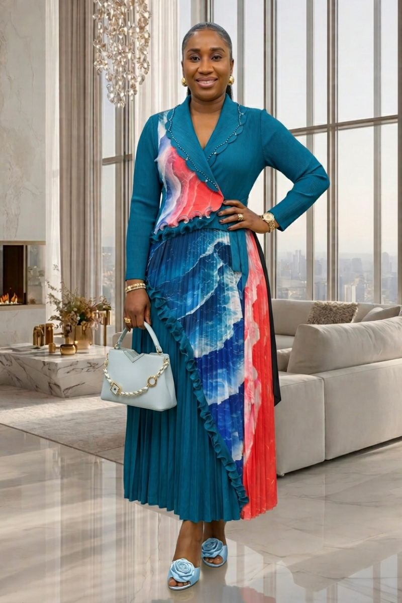 Mandy Dress - Blue