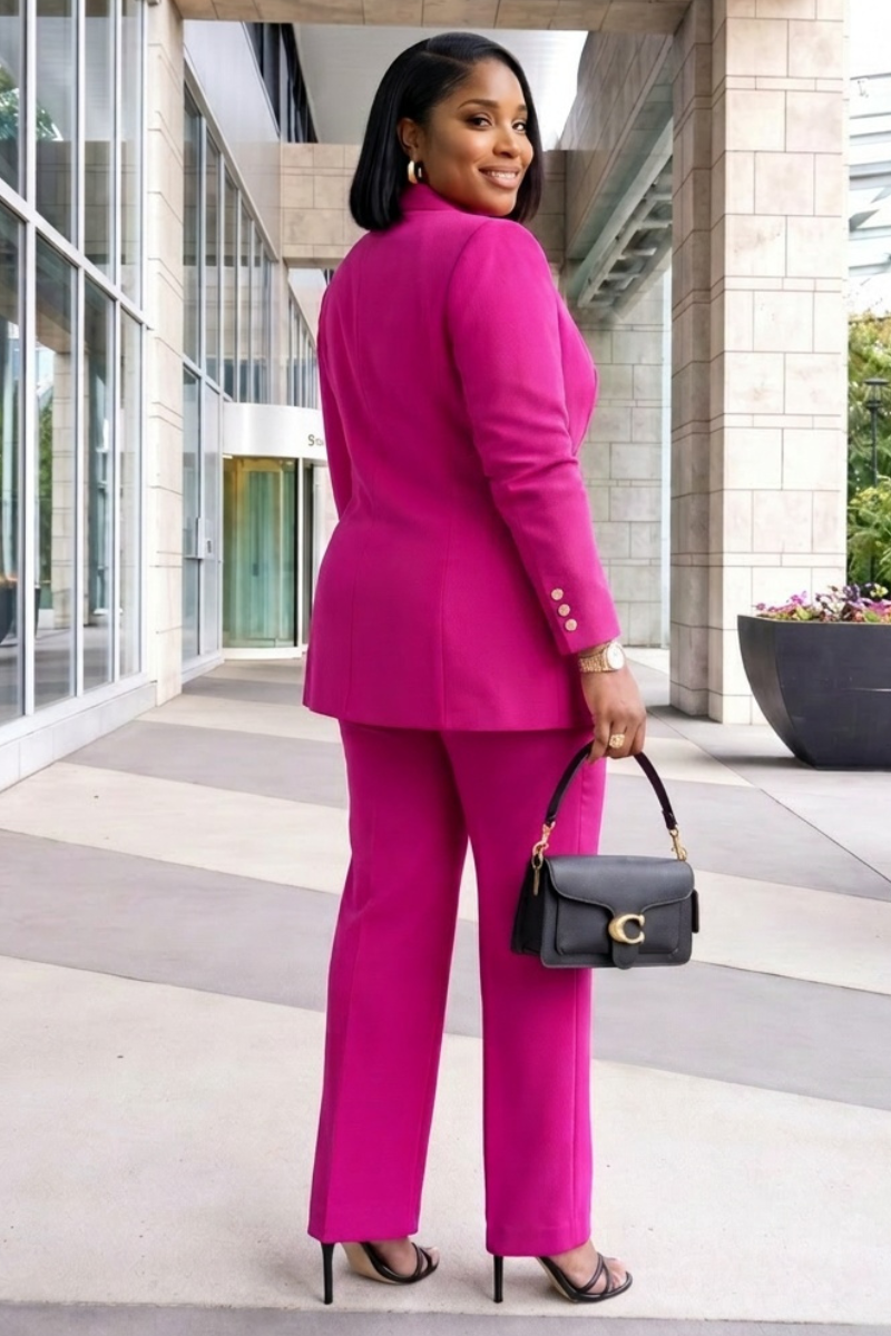 Oprah Pink Blazer Set