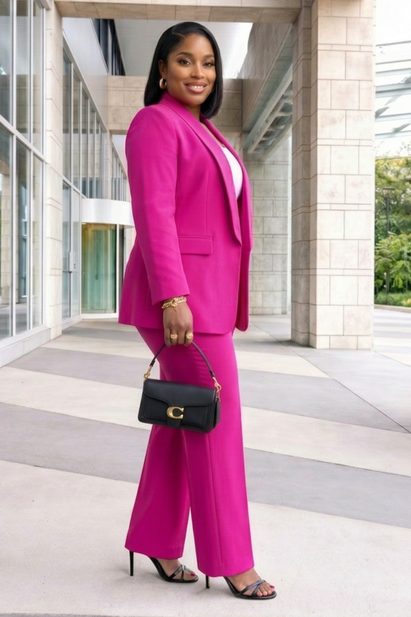 Oprah Pink Blazer Set