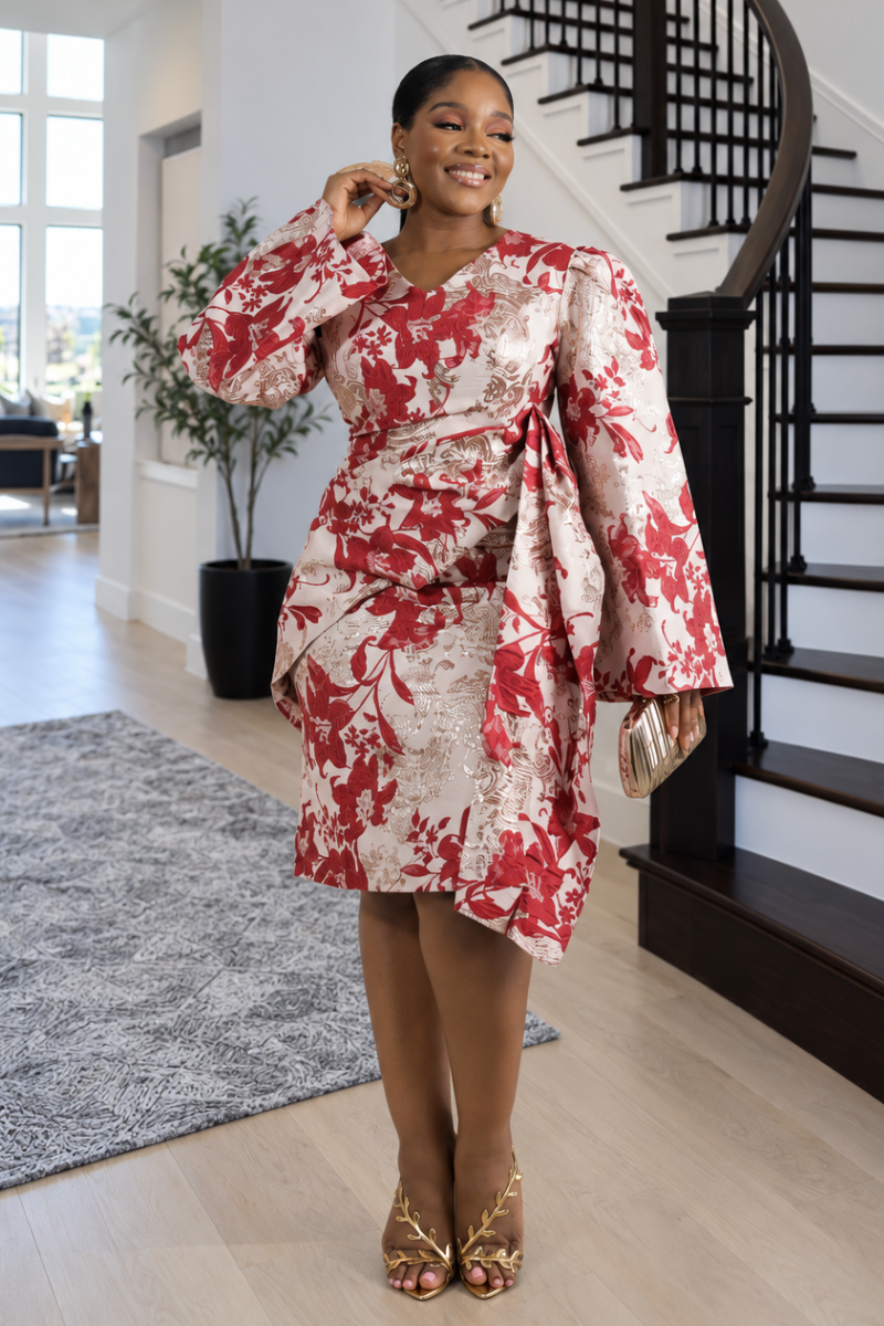 Lulit Brocade Dress