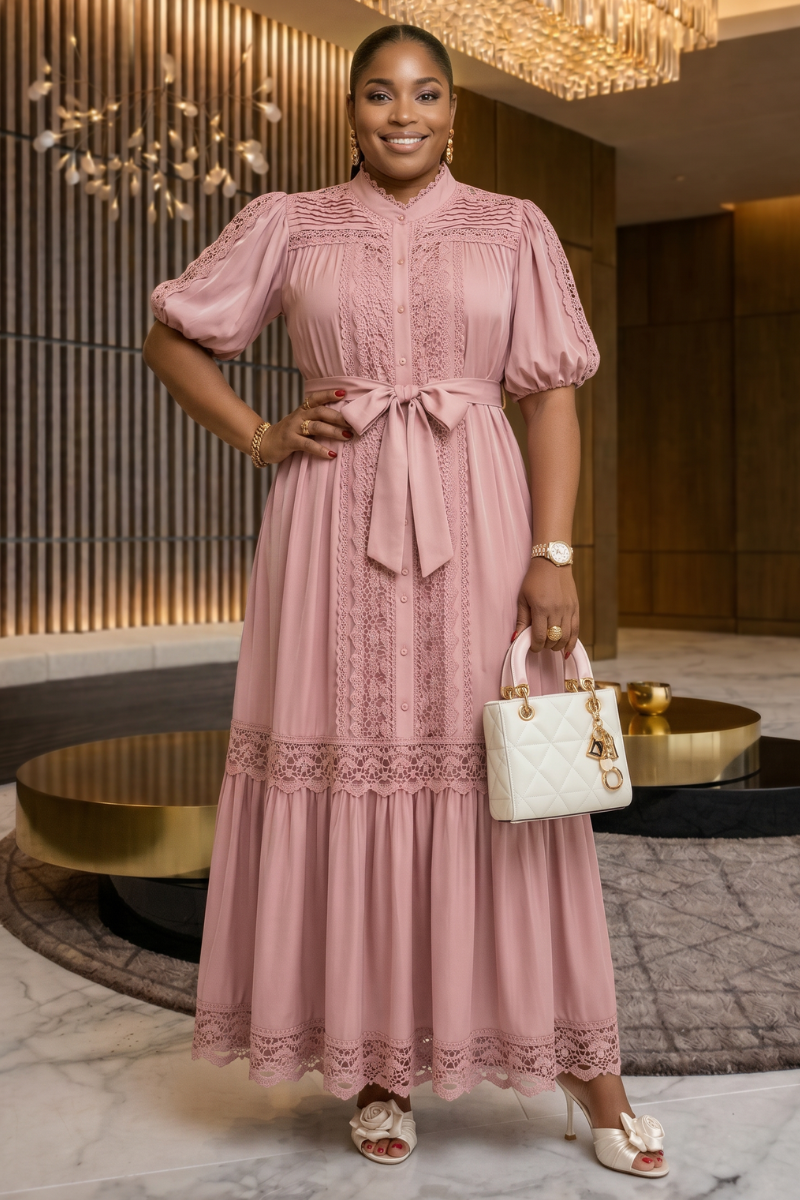 Candace Dress -Mauve