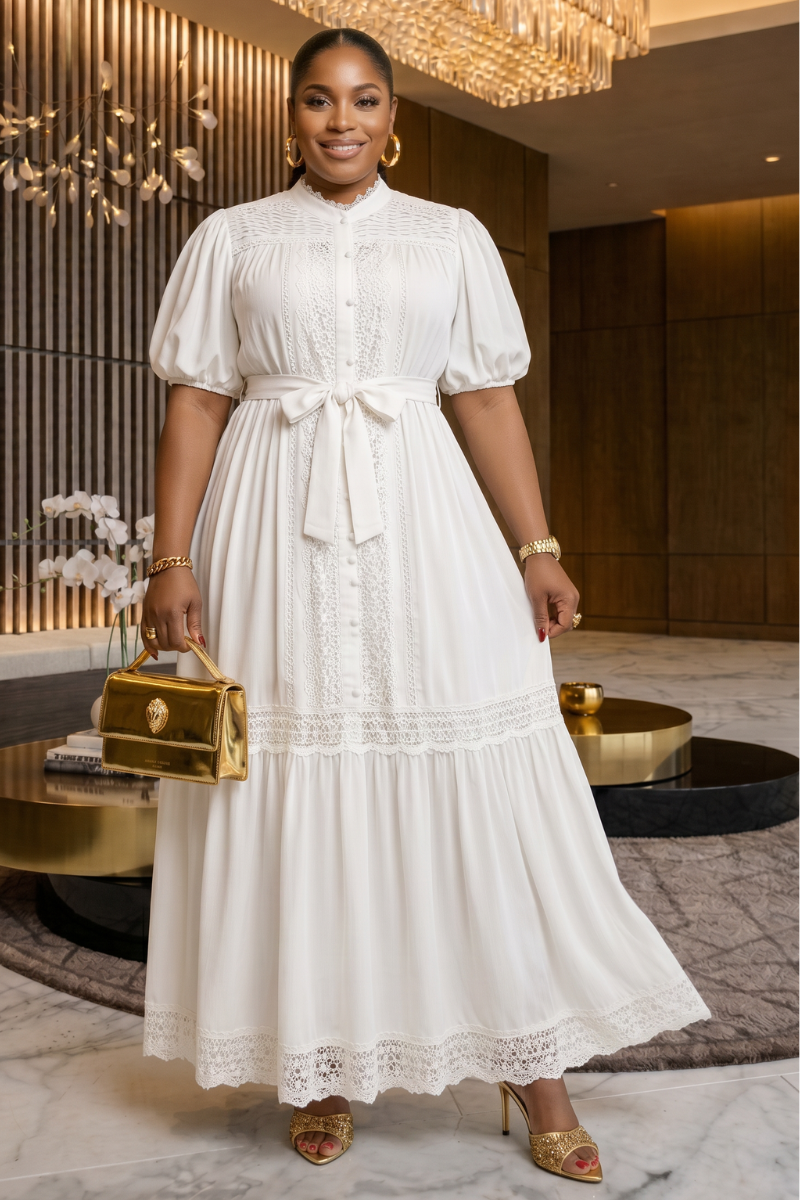 Candace Dress - White