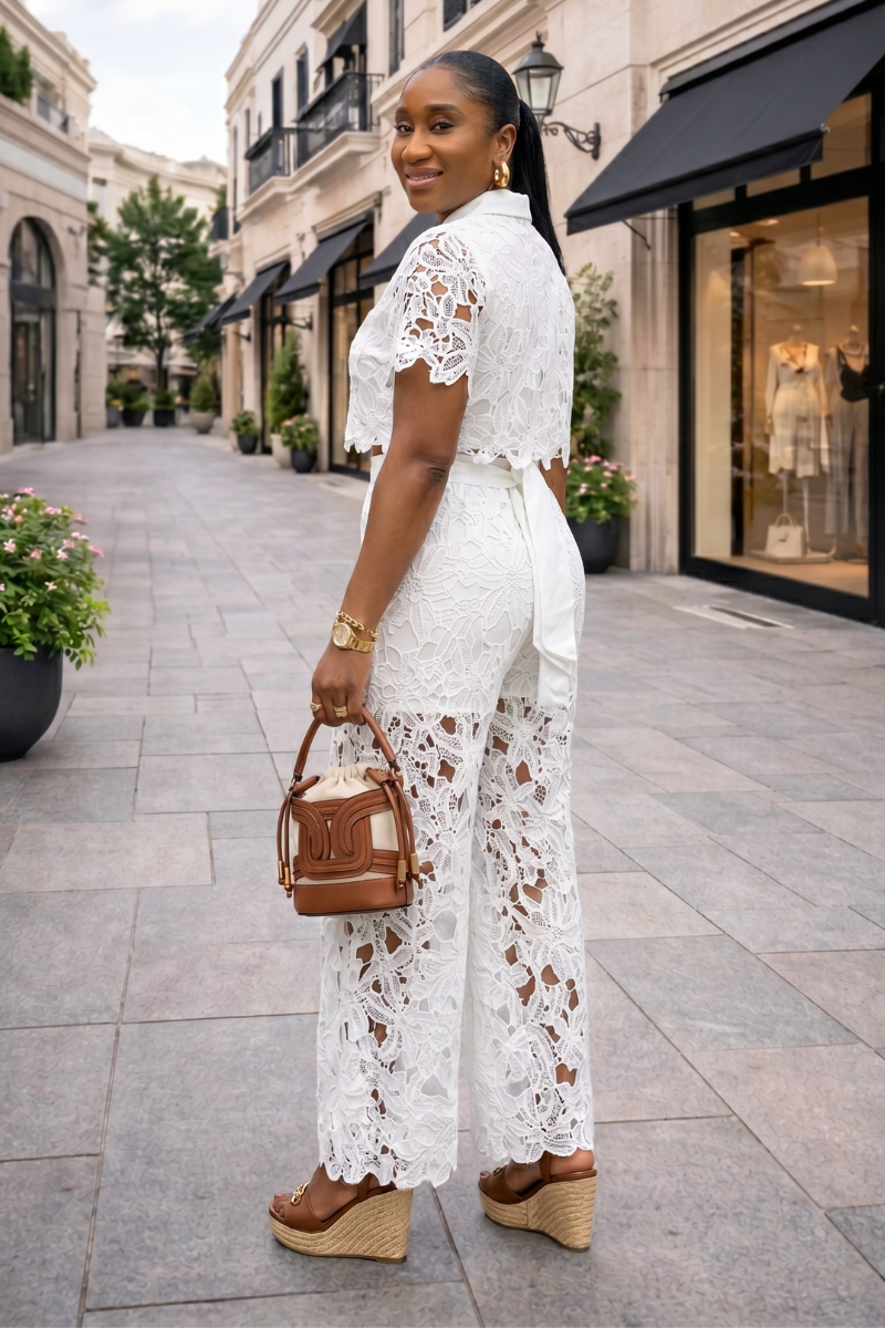 Lami Lace Shirt & Pant Set