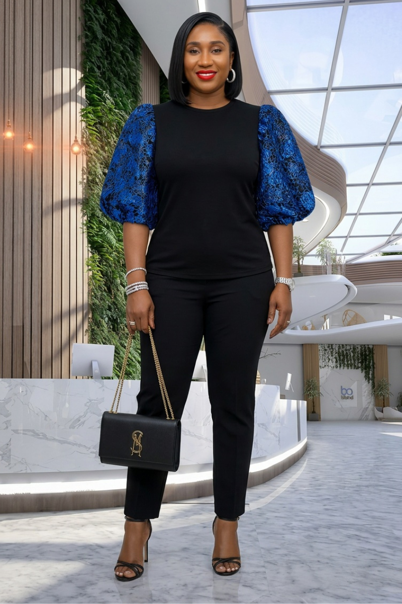 Rosy Colour Block Top