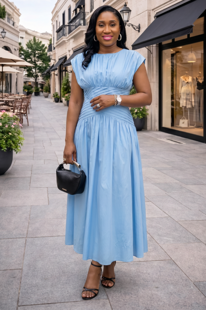 Delphine Dress - Blue