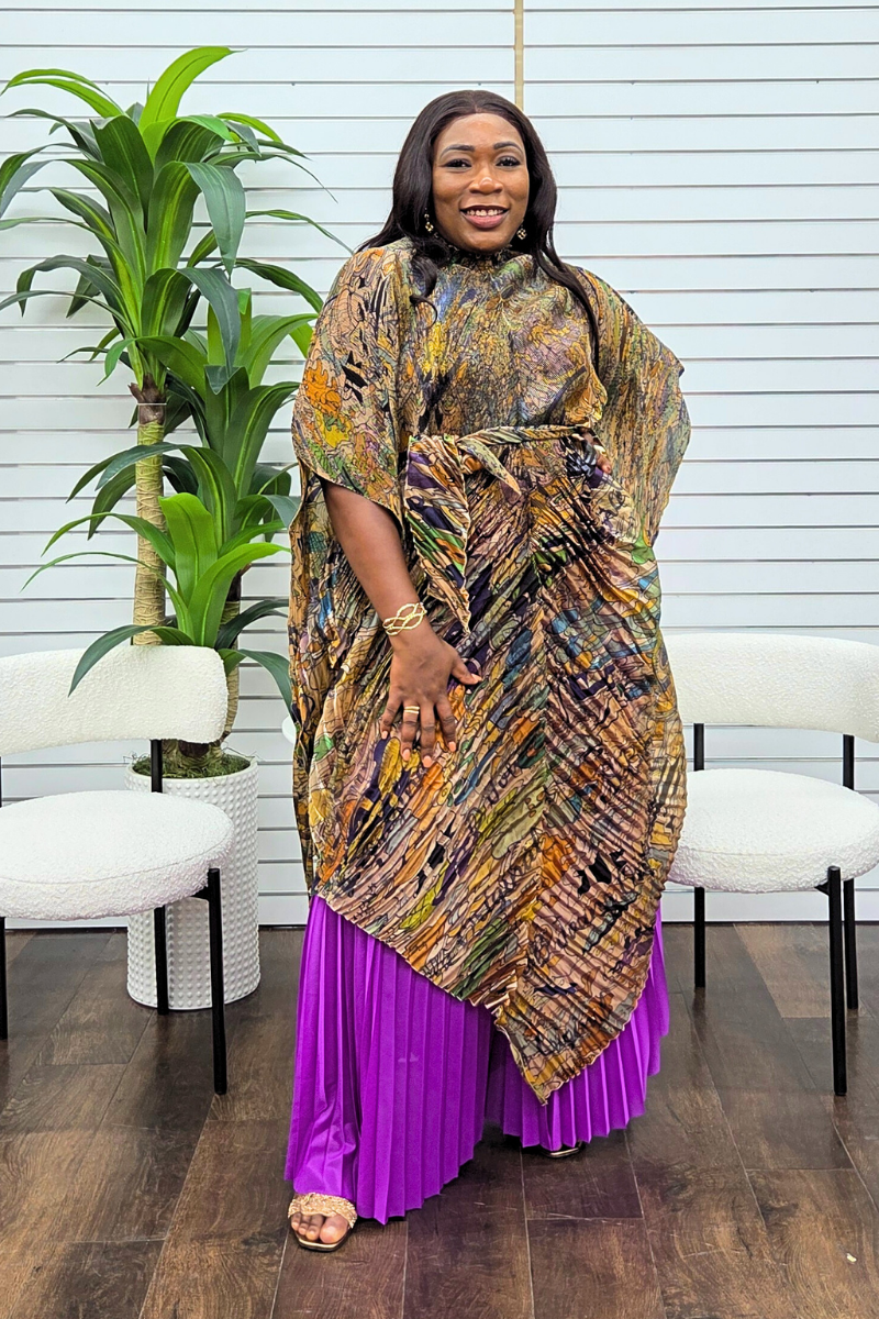 Adaraa Luxe Pant Set - Purple