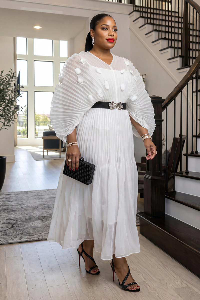 Elvarose Dress - White