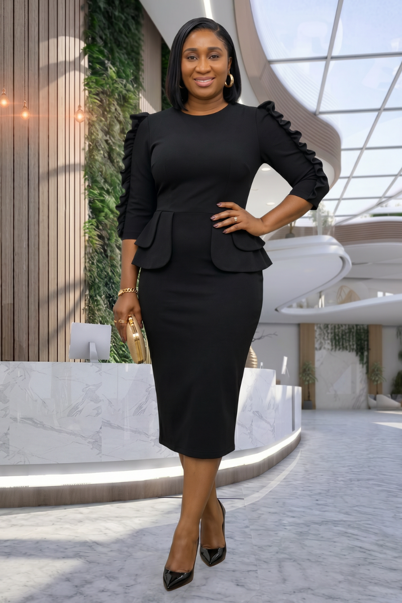 Abiye Dress - Black