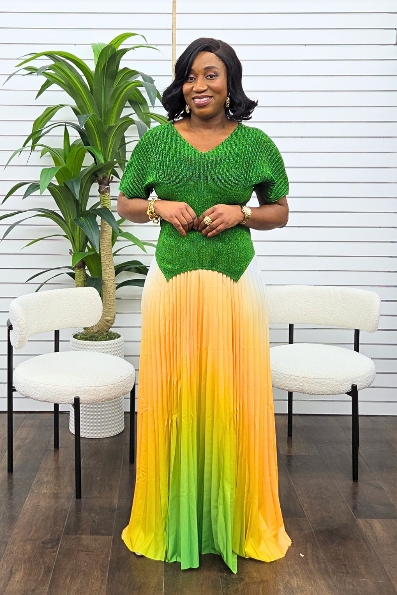 Lisa Skirt Set - Green