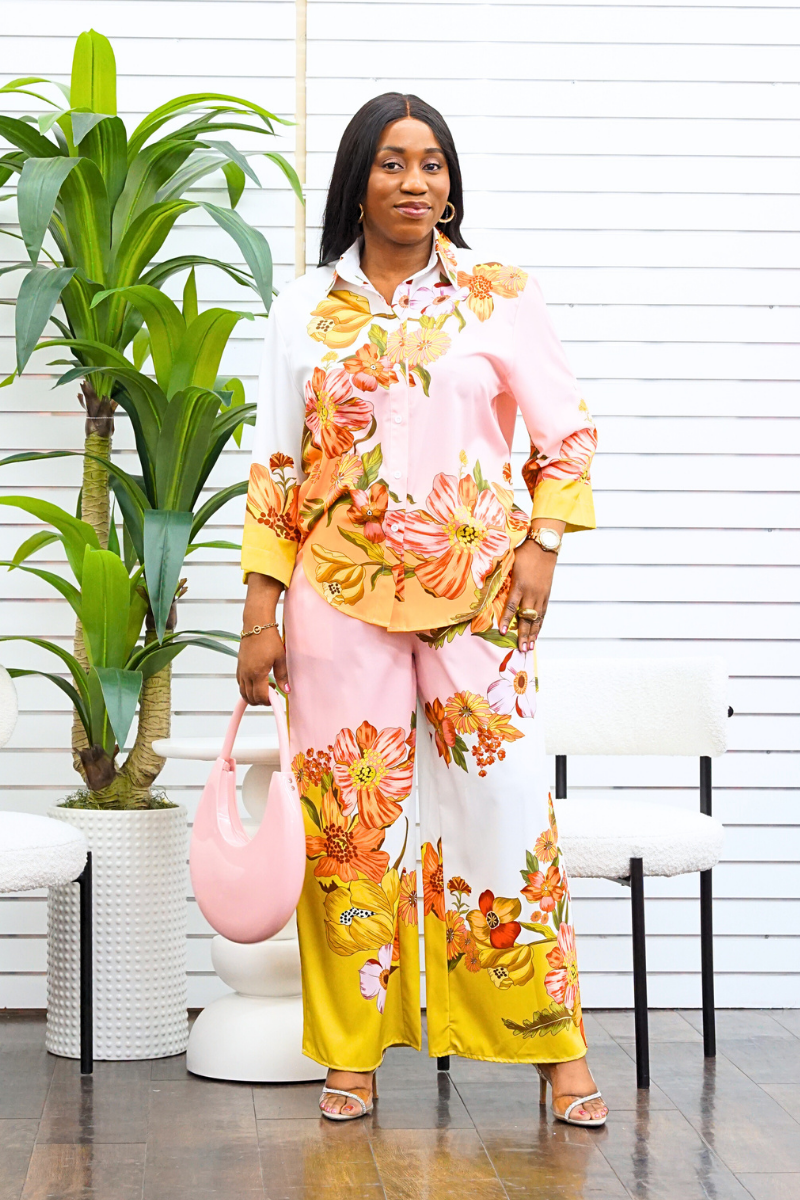 Willow 2Pcs Floral Trouser Set