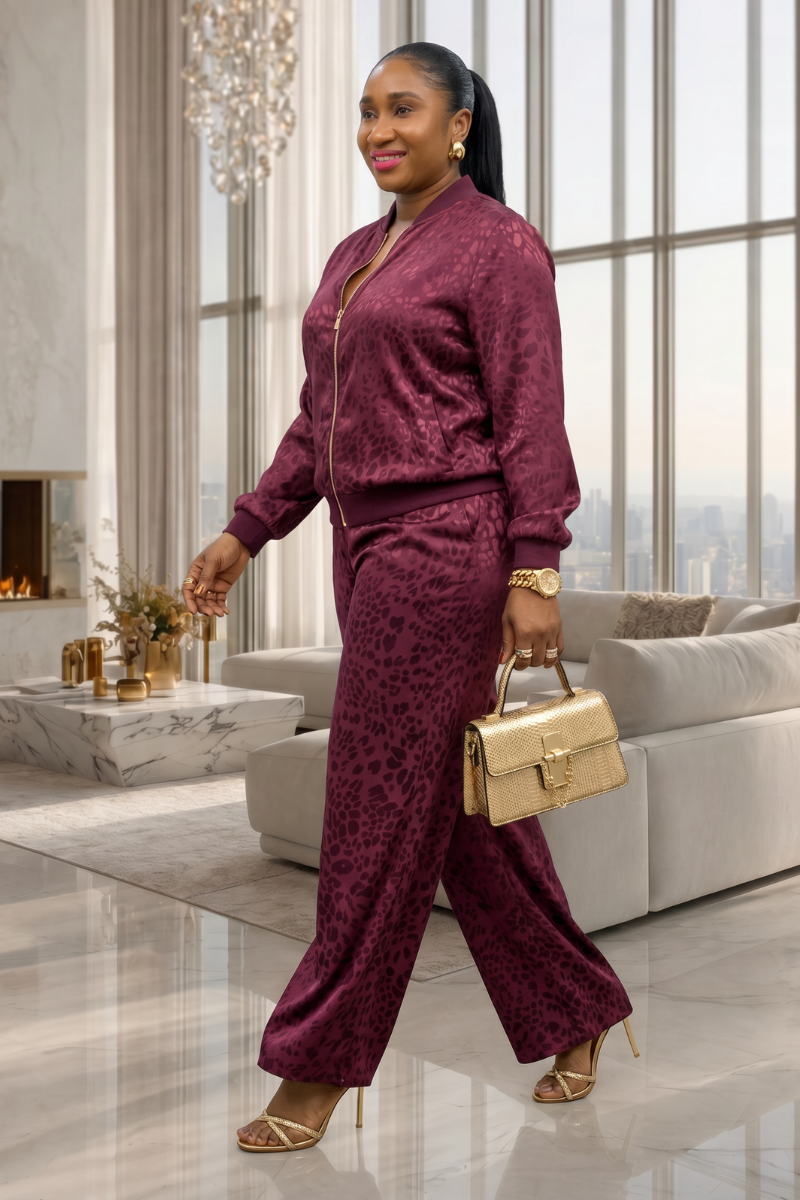 Cleo Set - Burgundy