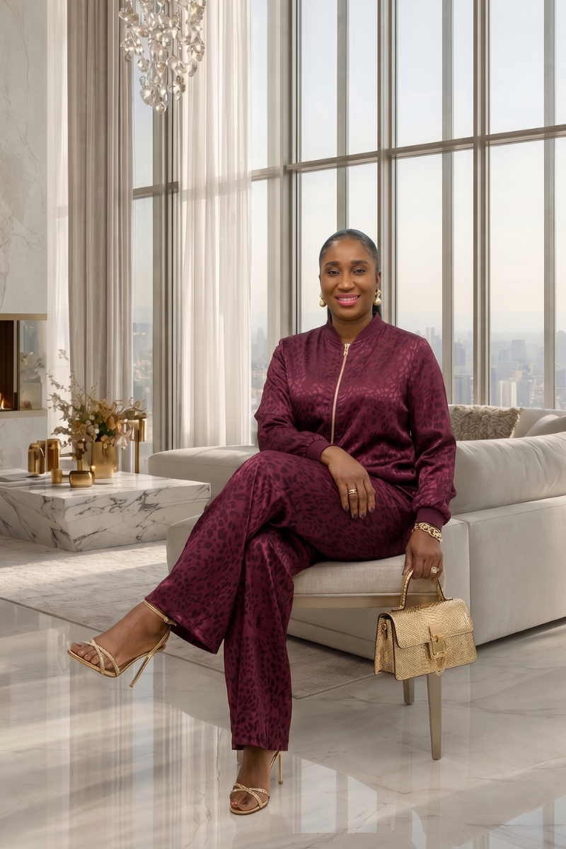 Cleo Set - Burgundy