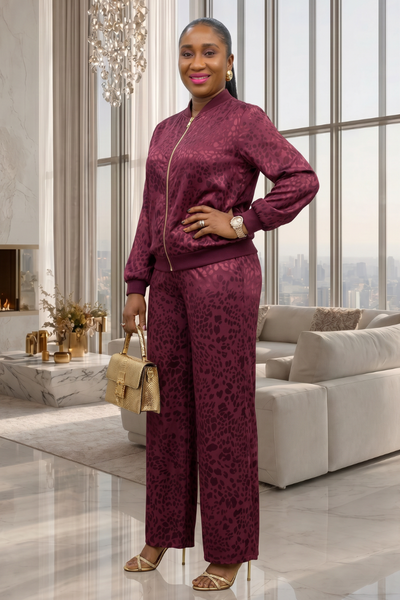 Cleo Set - Burgundy