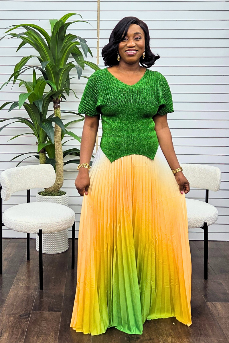 Lisa Skirt Set - Green