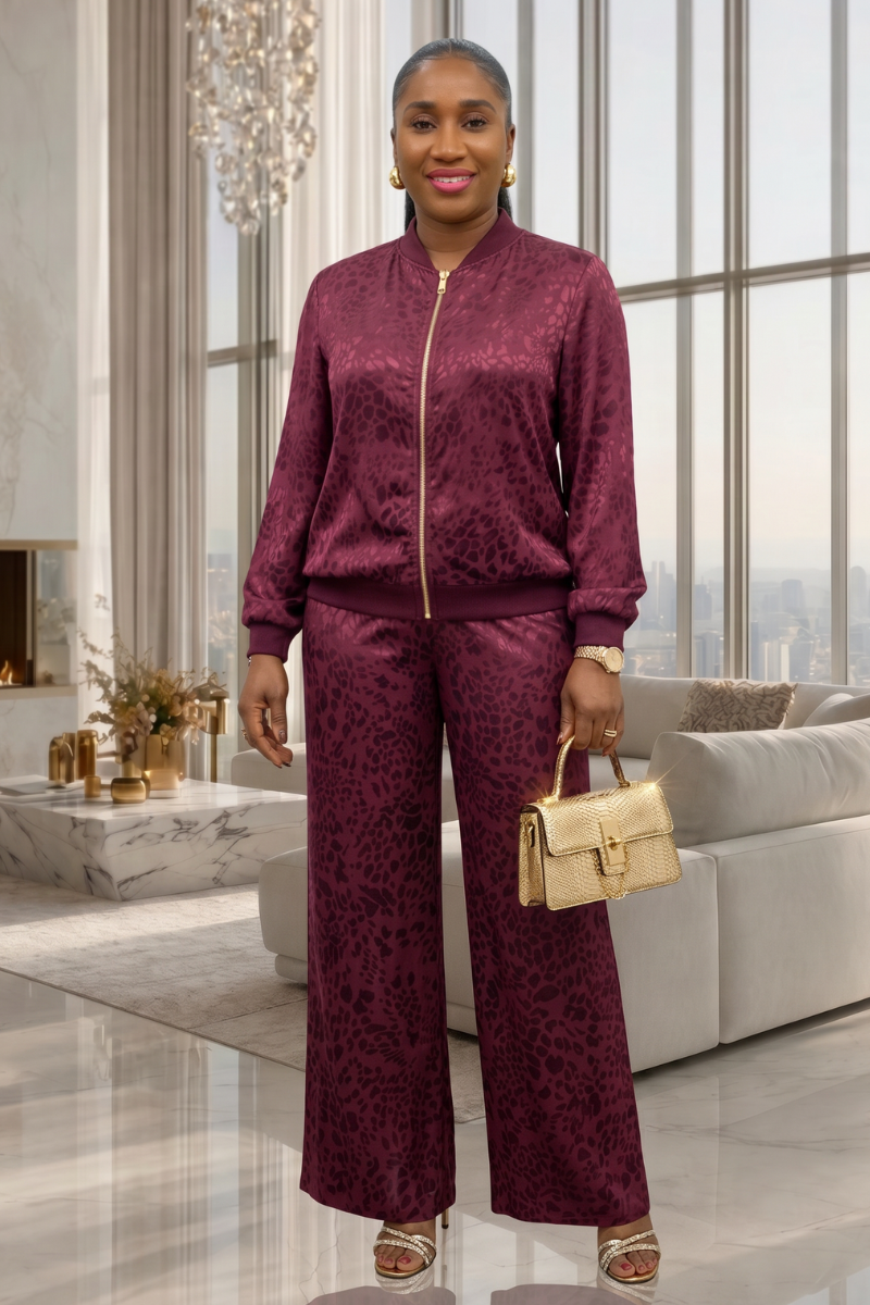 Cleo Set - Burgundy