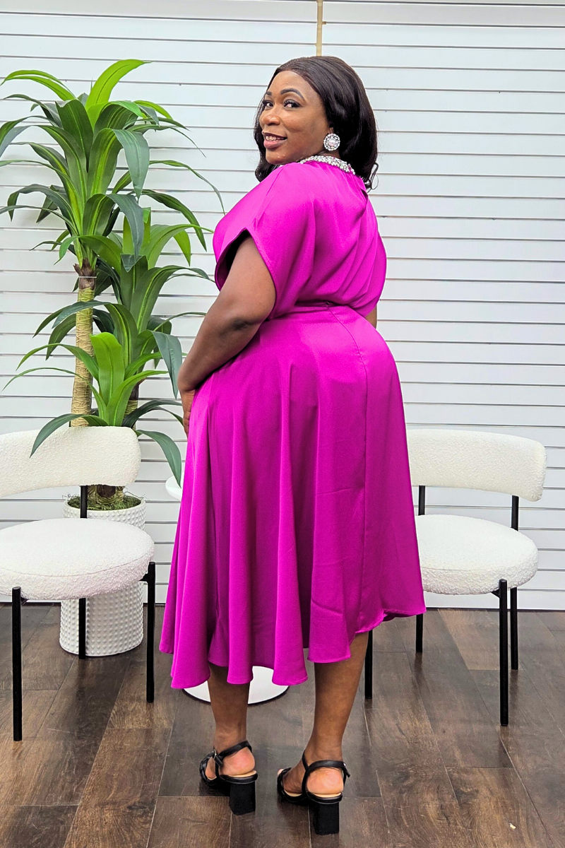 Onyx Silk Skirt Set - Pink