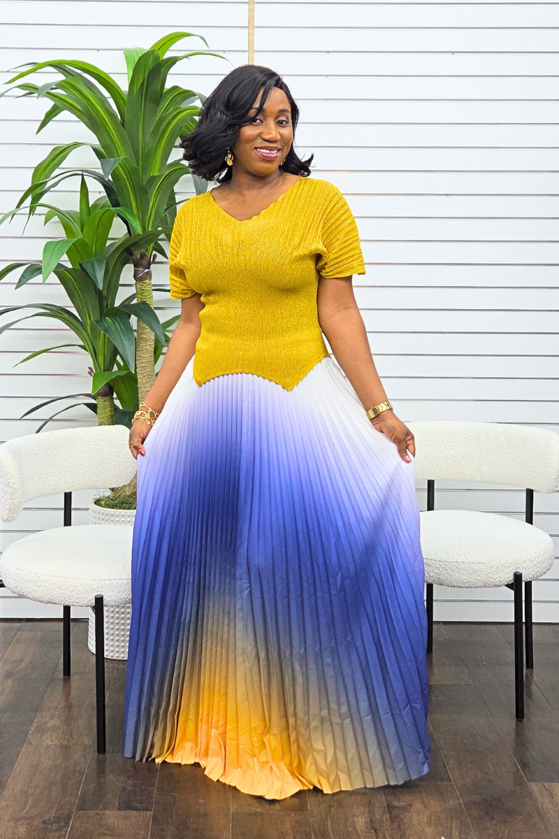 Lisa Skirt Set - Yellow