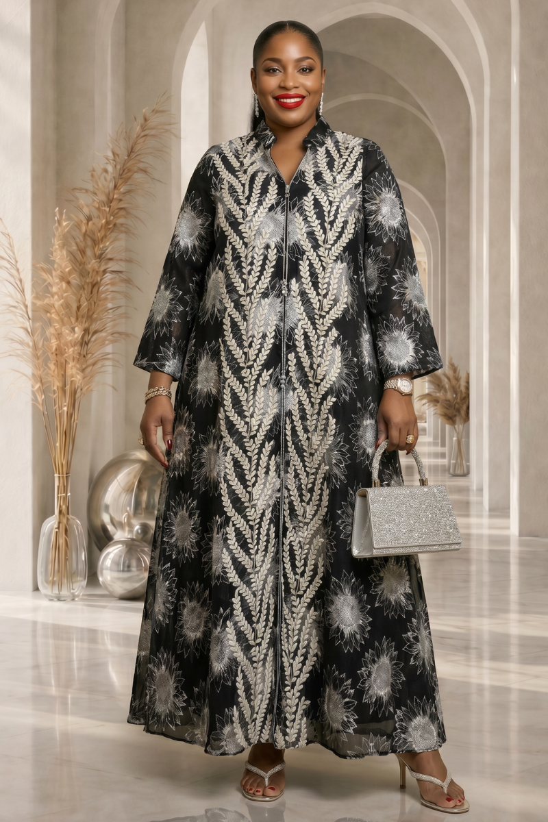 Samira Abaya Dress - Black