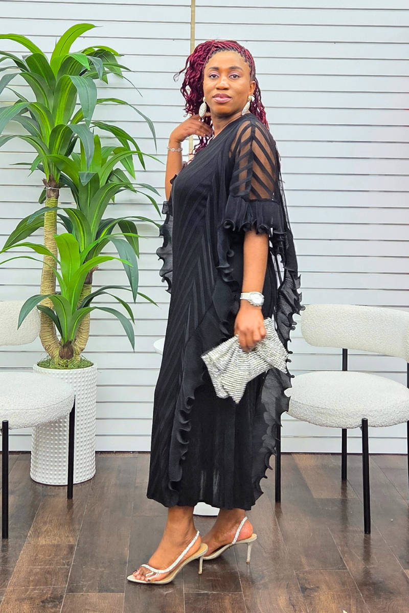 Adriana Ruffled Frill Dress