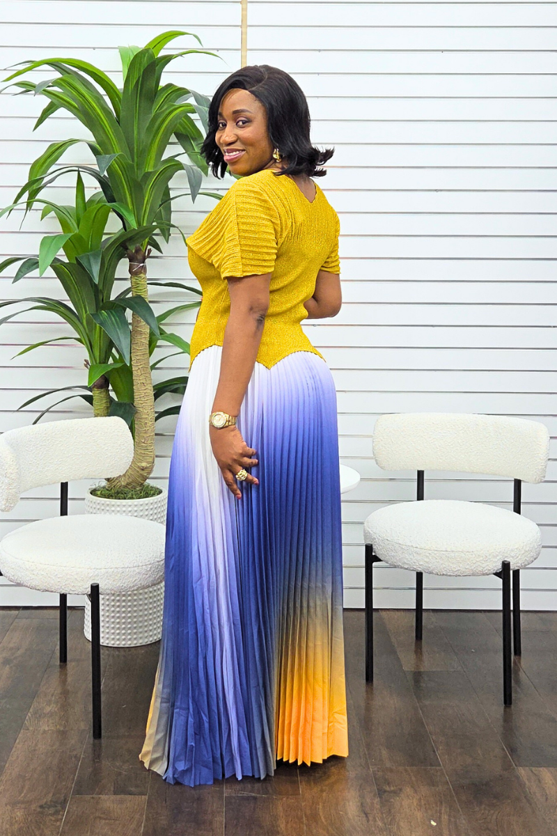 Lisa Skirt Set - Yellow