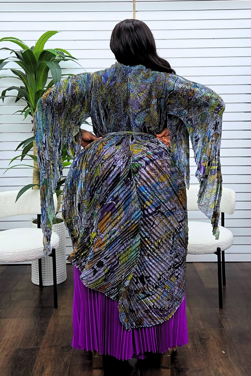 Adaraa Luxe Pant Set - Purple 2