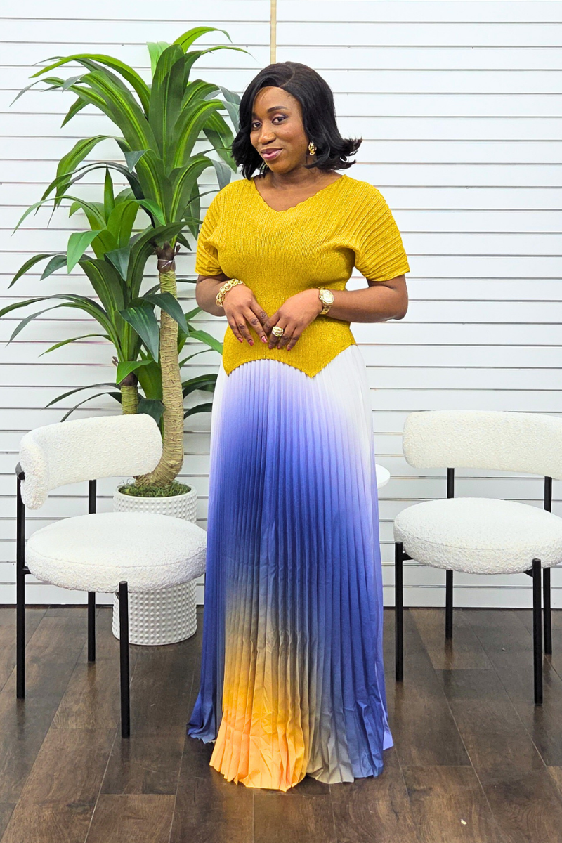 Lisa Skirt Set - Yellow