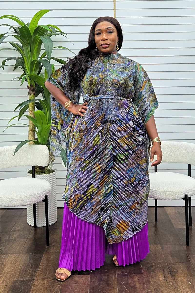 Adaraa Luxe Pant Set - Purple 2