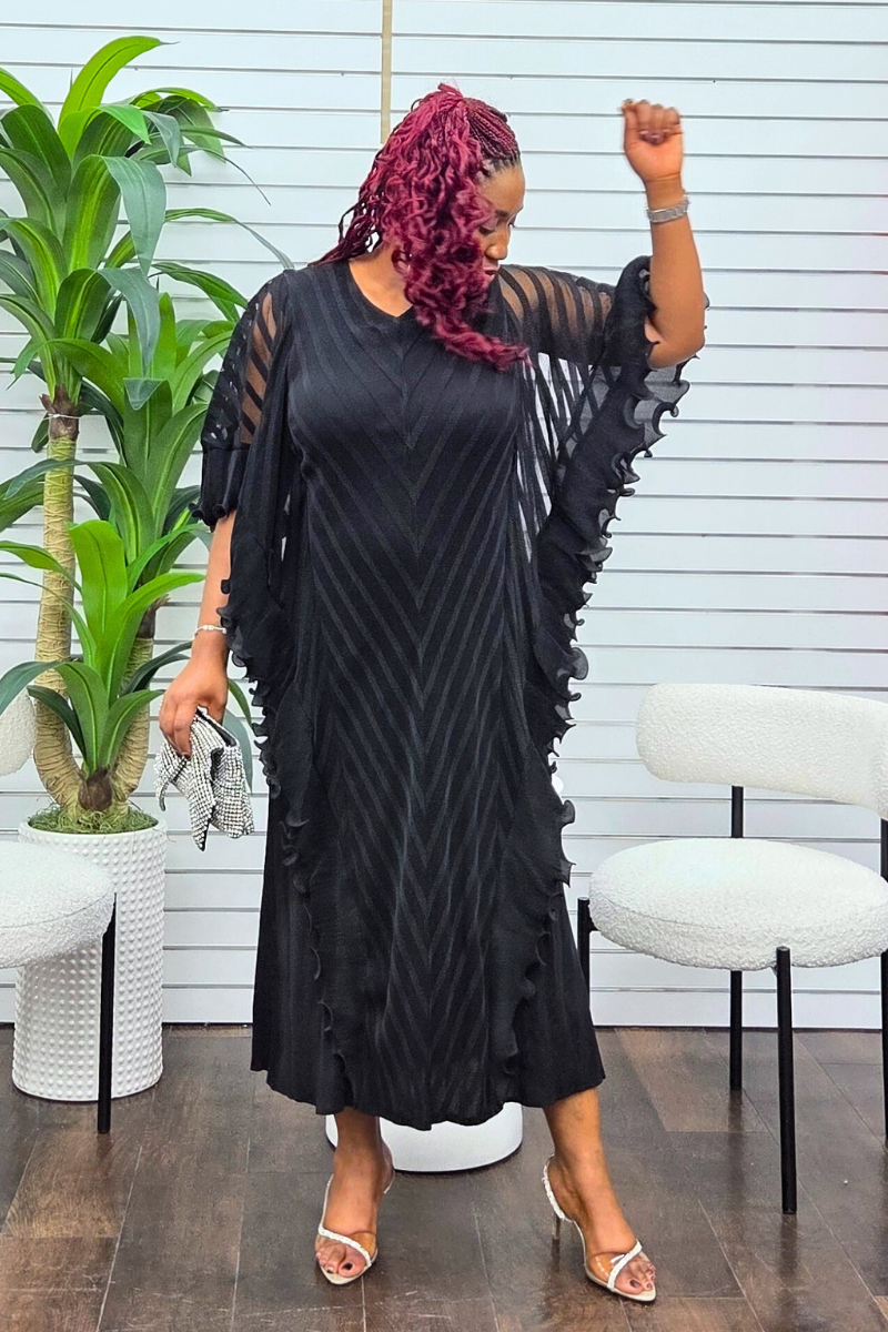 Adriana Ruffled Frill Dress