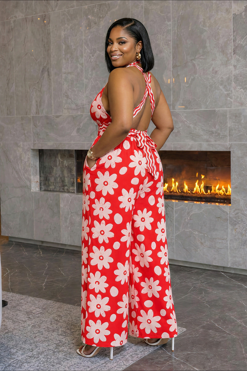Dara Ankara Halterneck Jumpsuit