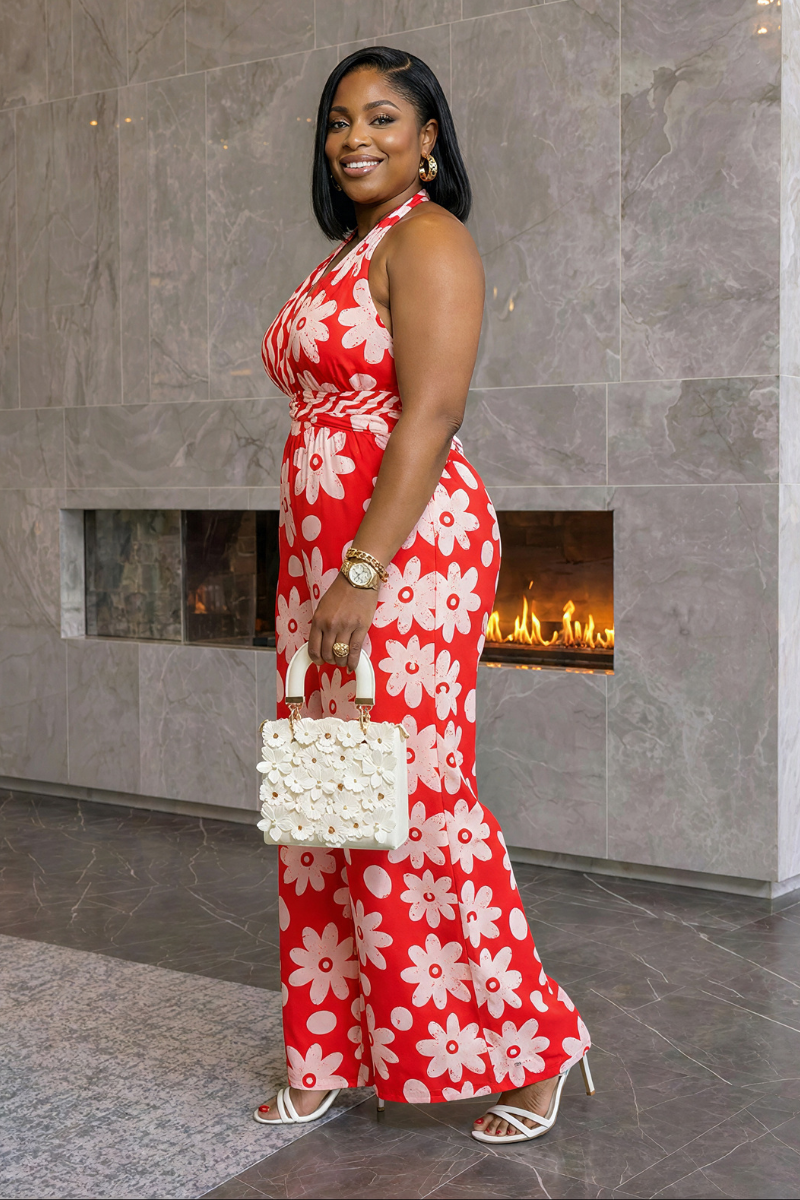 Dara Ankara Halterneck Jumpsuit