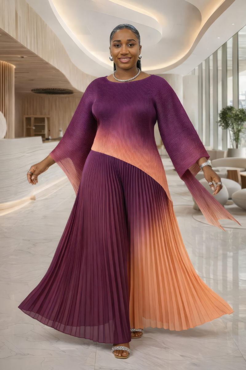 Liana Ombre Pant Set - Plum