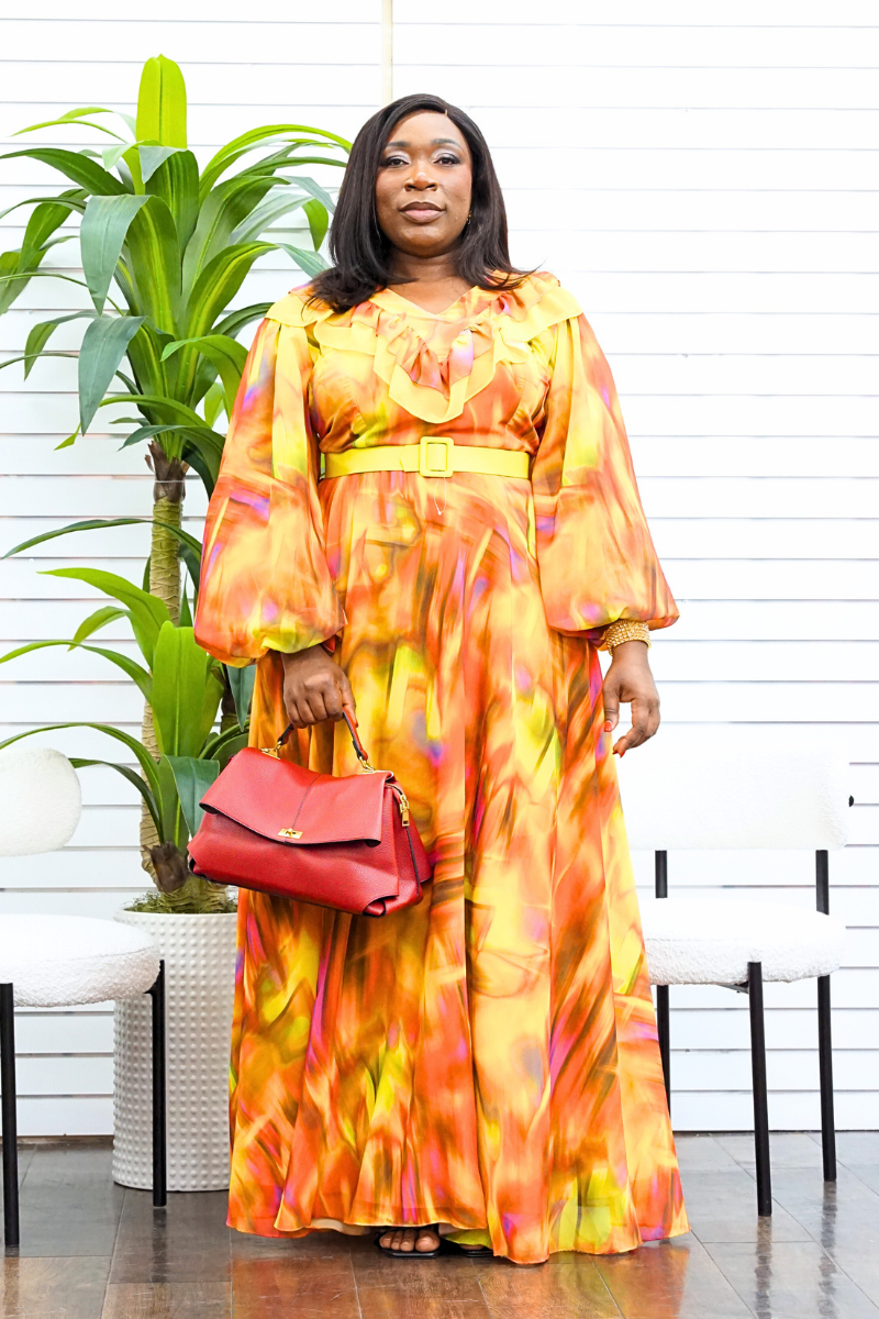 Valeria Belted Maxi Dress