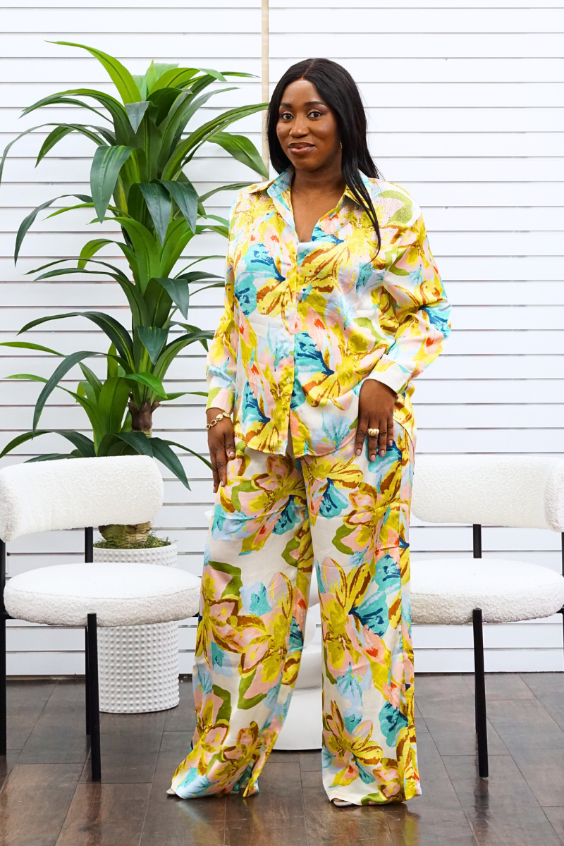 Elowen Pant Set - Yellow