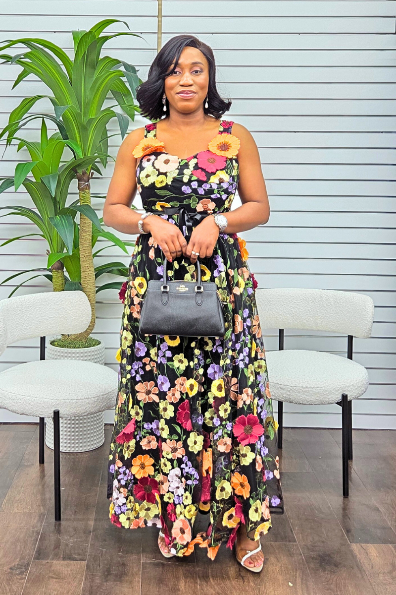 Merry Bloom Maxi Dress