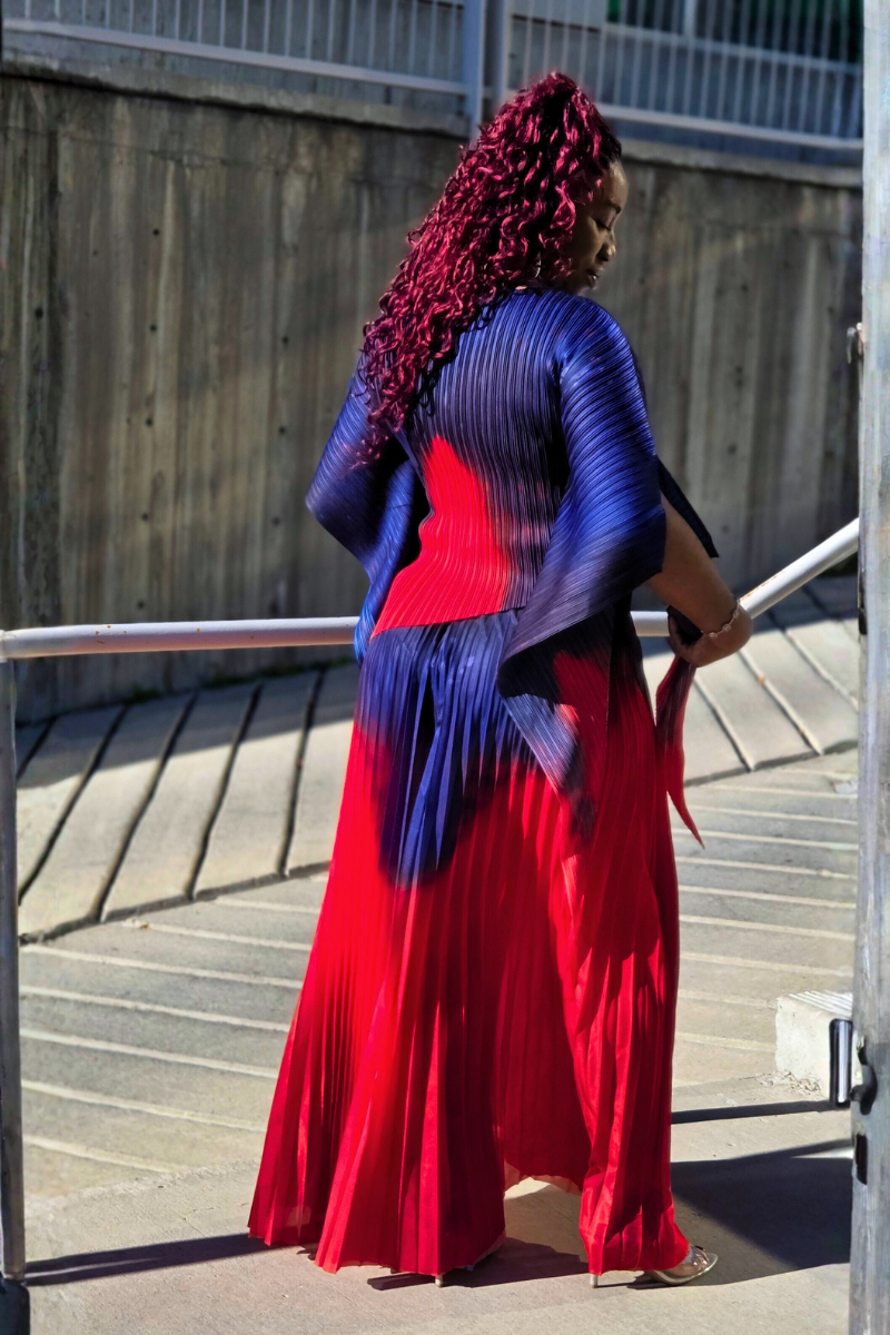 Liana Ombre Pant Set - Blue