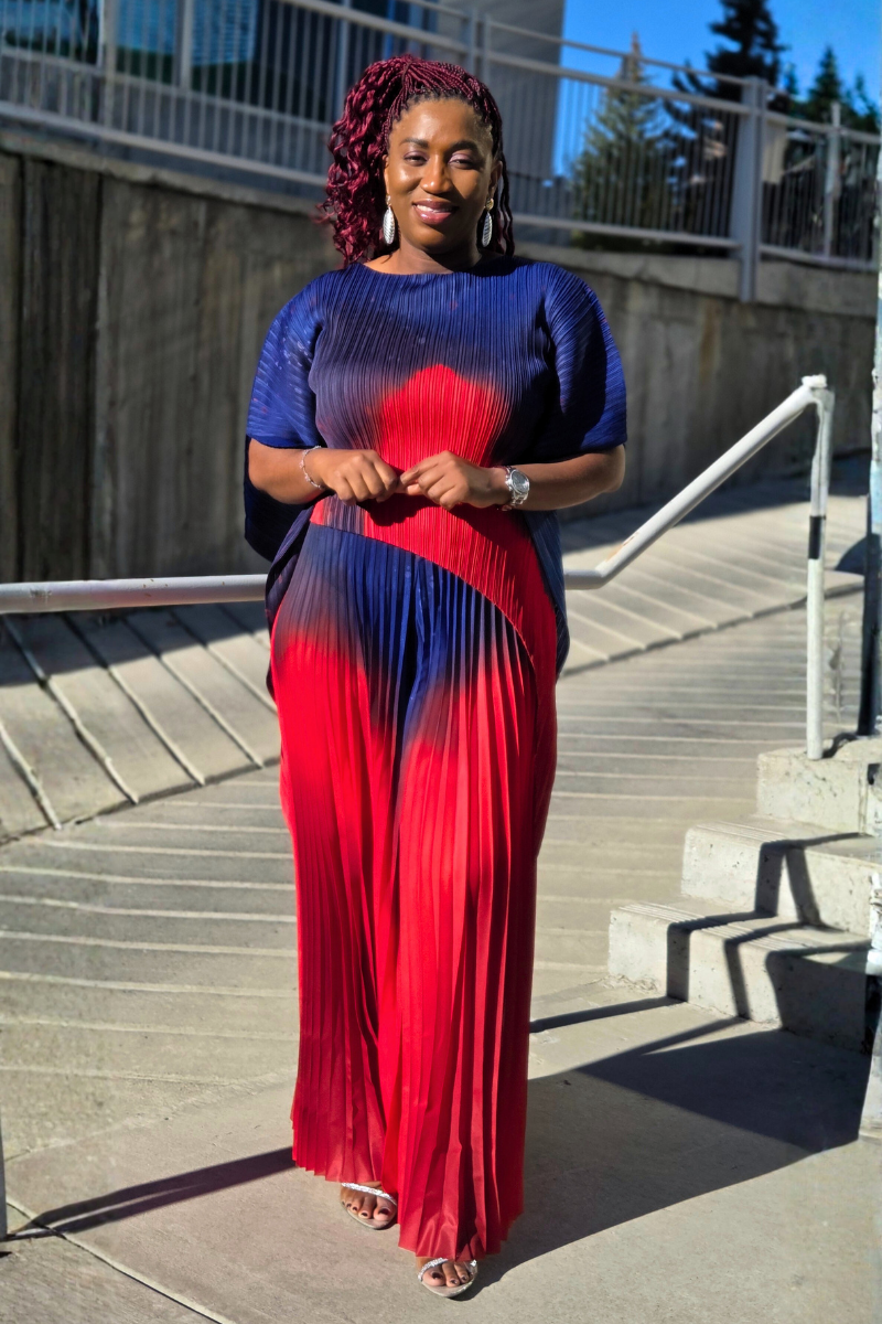 Liana Ombre Pant Set - Blue