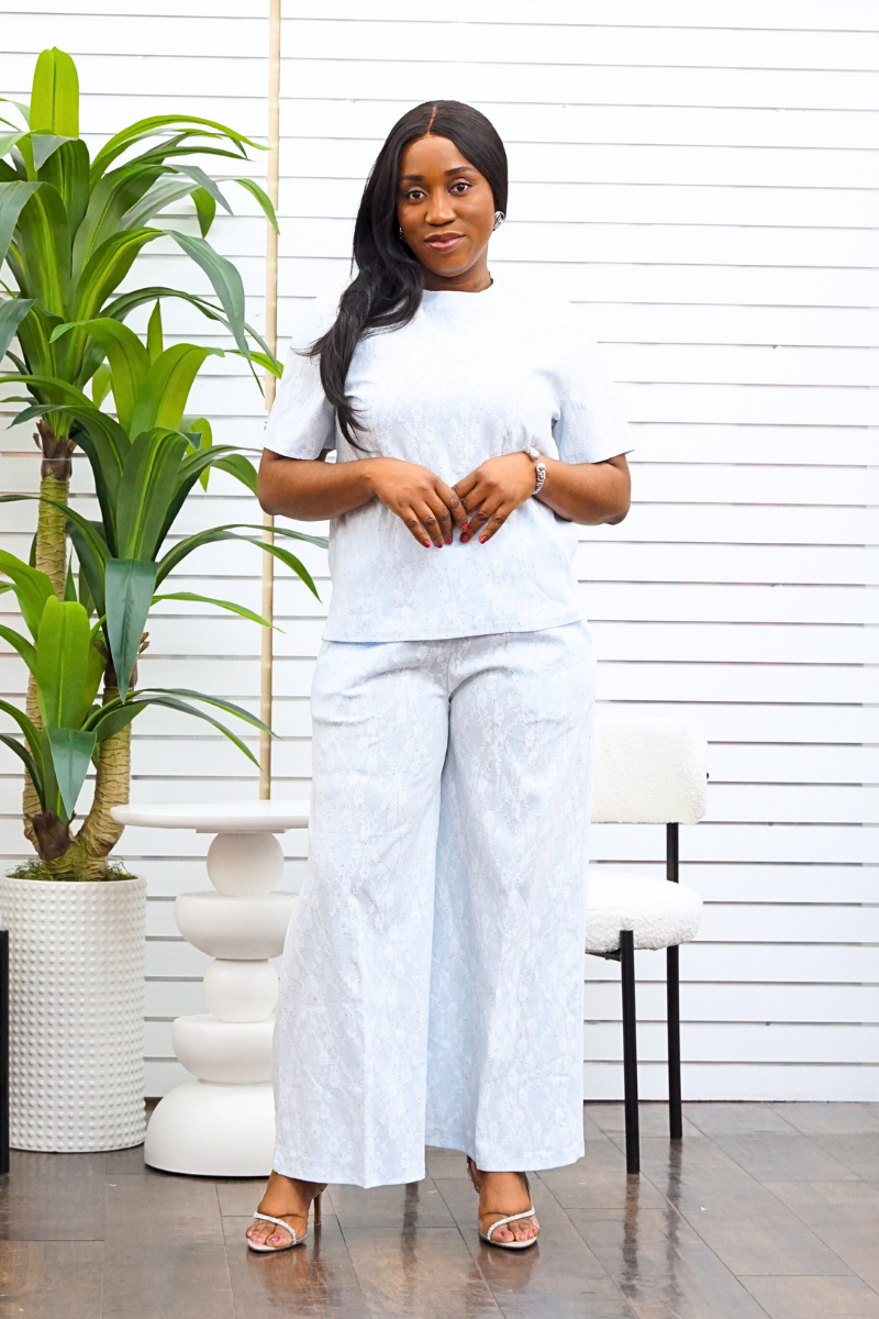 Zaya Lace Overlay Set - Blue